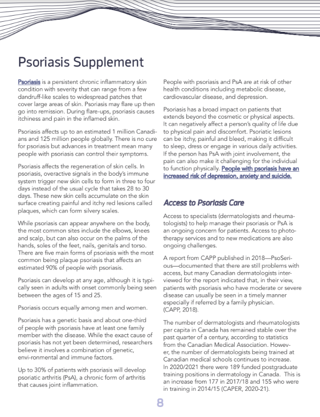 Click to read the Psoriasis Supplement